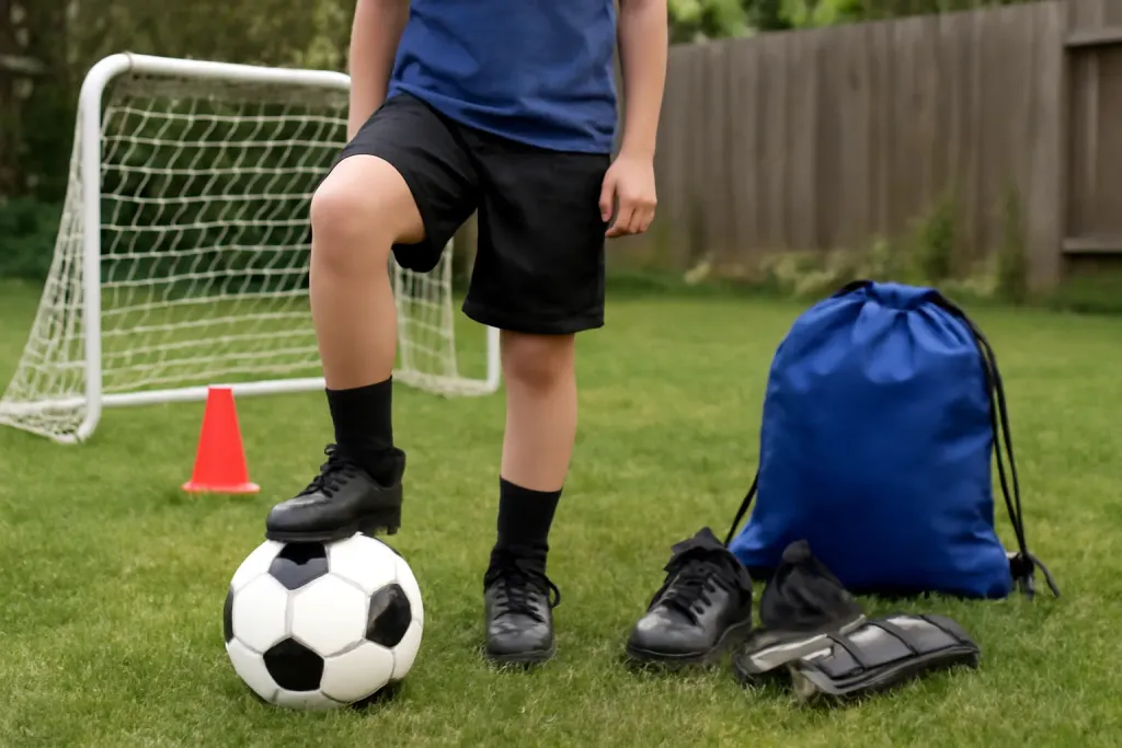 A second photo showing a related step or detail for soccer ball size by age