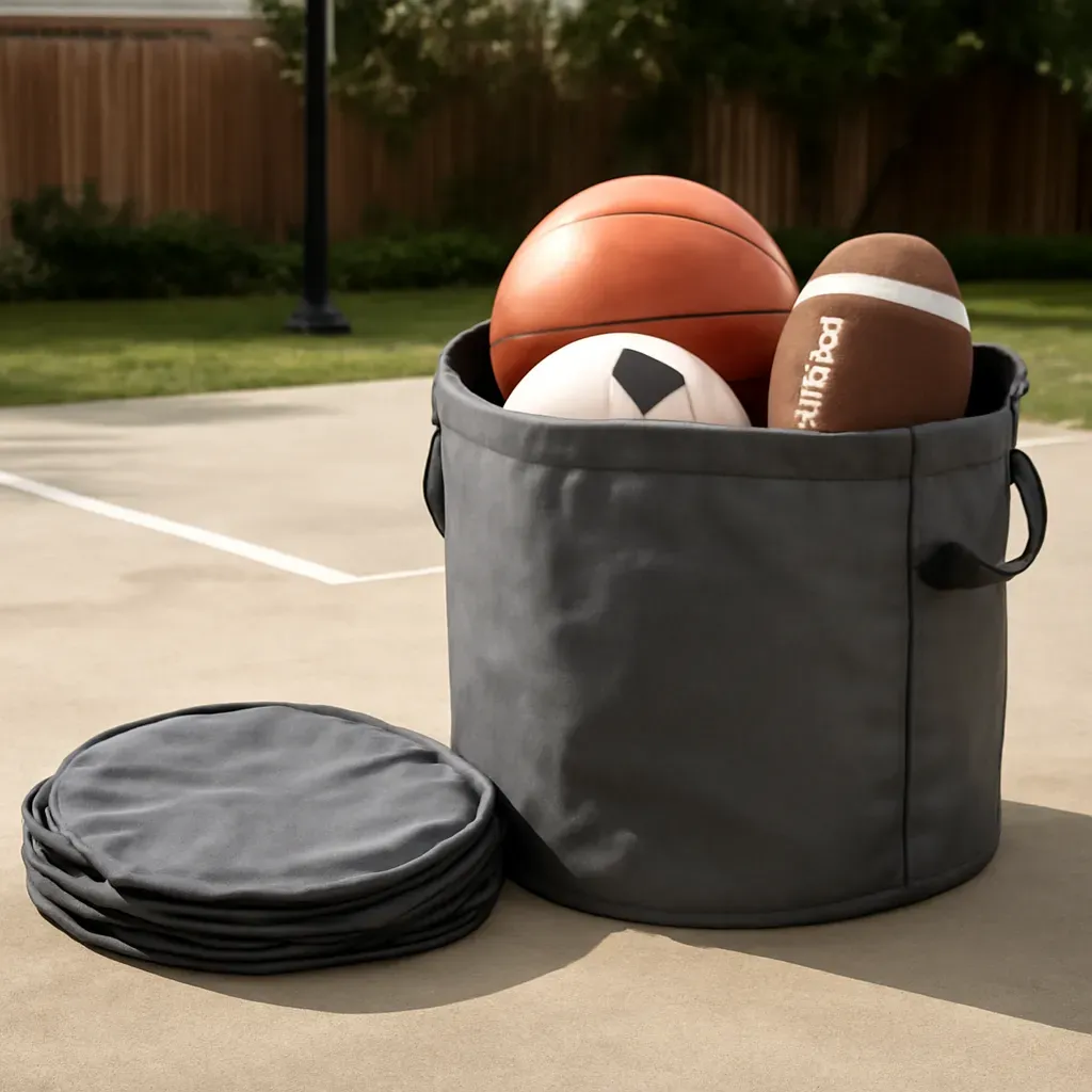 AI-generated editorial product photograph (not the exact linked listing) of collapsible equipment storage bag