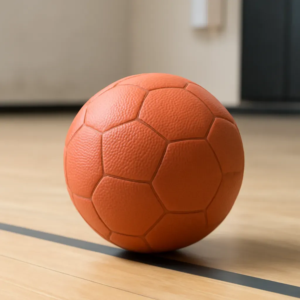 AI-generated editorial product photograph (not the exact linked listing) of youth team handball